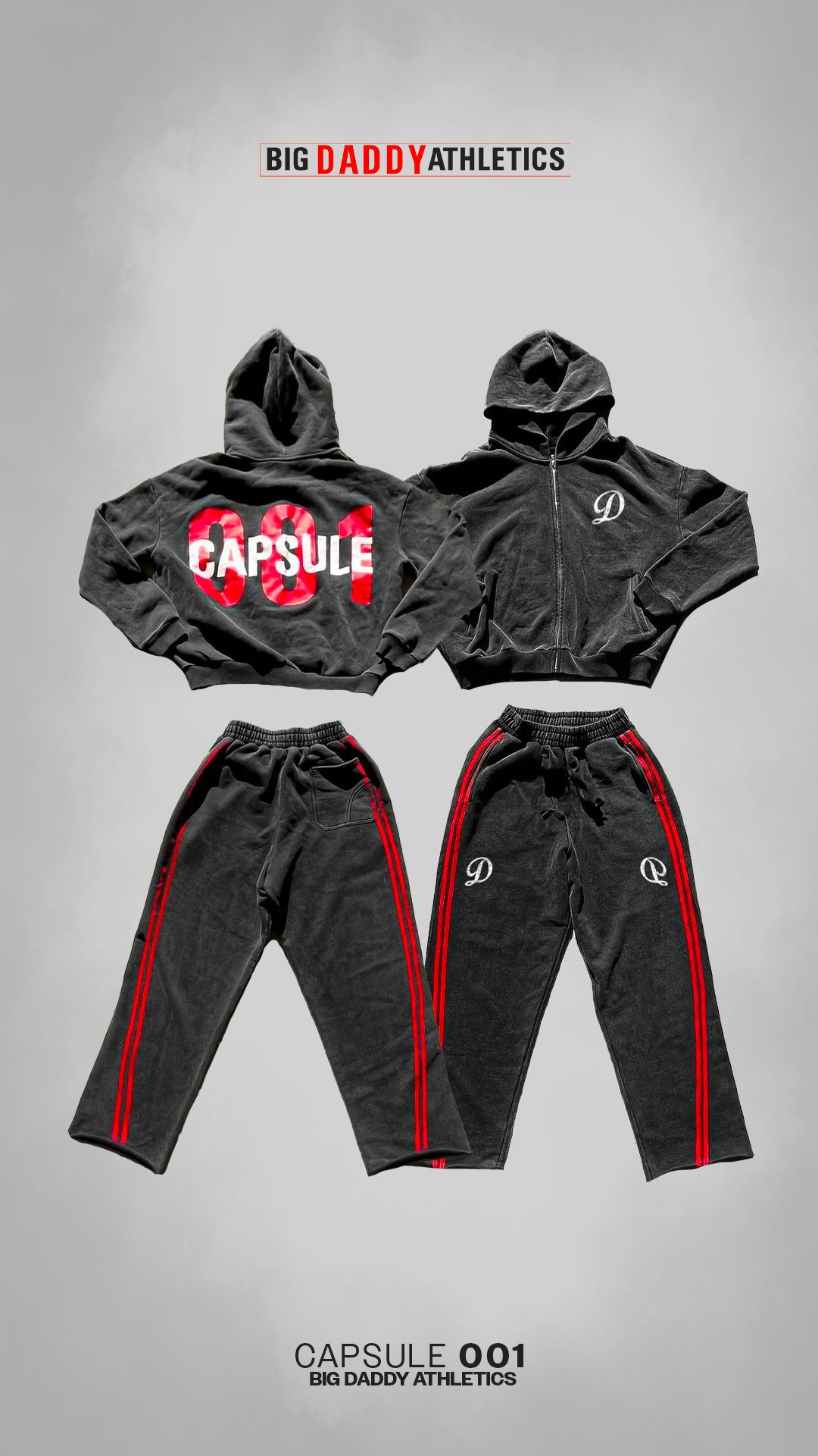 BDA D VINTAGE WASHED SWEAT PANTS